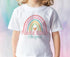 Personalised Big Middle and Little Sister Rainbow Cotton T-Shirts - Ideal Gift for New Siblings Pregnancy Announcement