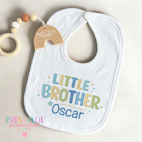 Personalised Little Brother T-shirt: Soft Cotton Baby Bodysuit