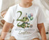 Personalised Crocodile Birthday T-Shirt ANY AGE - Cotton White Top, Any Age, Jungle Party Animals Celebration Party