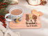 Personalised Tea Mug Set – Custom Name Biscuit Mug & Wooden Snack Board Gift