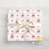 Personalised Birthday Wrapping Paper - Custom Name Strawberry Gift Wrap For Baby Girl