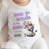 Happy Birthday Mummy, 1st Birthday as My Mummy or Daddy, Sleepsuit Babygrow Bodysuit Vest, Mum, Dad, Nan, Auntie Birthday, Zebra Design