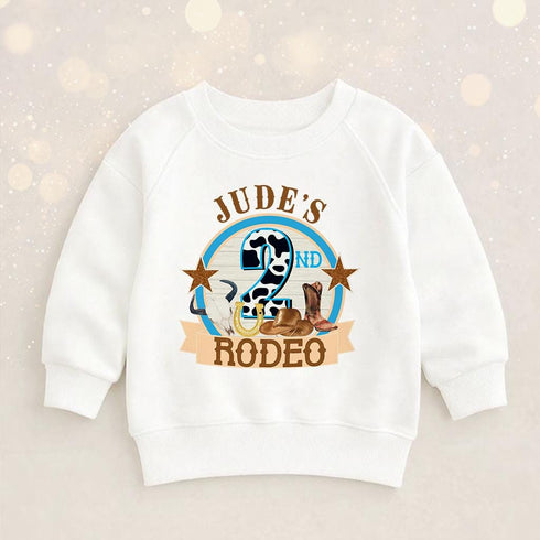 2nd Birthday Rodeo Shirt – Personalised Cowboy Birthday Outfit With Custom Name