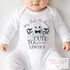 Too Cute to Spook Baby Halloween Outfit | My First Halloween Personalised Vest, T-Shirt, Bib or Sleepsuit | DTG Printed Gift