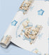 Personalised Birthday Wrapping Paper – Blue Bunny First Birthday Gift Wrap Custom Name