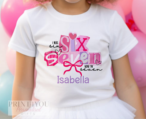 Children's clothing with the birthday t-shirt design