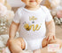 Bee 1st Birthday Personalised Baby Outfit | "Is One" Sleepsuit, Vest or T-Shirt | Cute Bumblebee Design | DTG Printed Gift