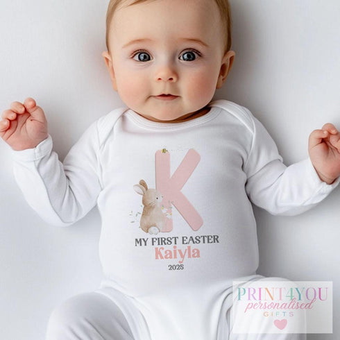 Easter Babygrow, Babies 1st Easter, My First Easter, First Easter sleepsuit, New baby gift, Easter baby outfit, Adorable Bunny Rabbit