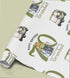 Personalised Golf Wrapping Paper, Custom Name Age Birthday Gift