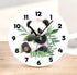 Personalised Acrylic Panda Bear Clock for Kids Ideal Birthday Gift 24.5cm Wide