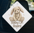 Product image showing baby on board sign