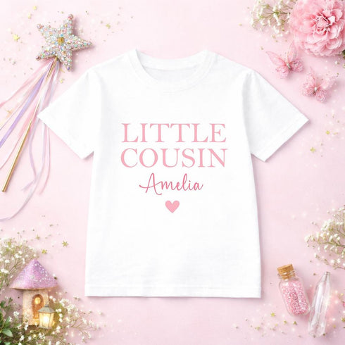 Personalised Cousin T Shirt – Big, Middle & Little Cousin Matching Outfits