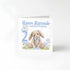 2nd Birthday Card - Personalised Blue Bunny Illustration With Envelope, Age 2 Keepsake
