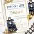 Personalised Nice List Certificate A4 | Gold Foil Name | Pink or Blue Train Design | Christmas Eve Box Gift for Kids