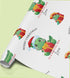 Personalised Dinosaur Wrapping Paper – Custom Name Xmas Gift Wrap With Cute T-Rex Design