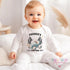 Personalised First Birthday Outfit – Custom Baby T-Shirt & Racing Car Sleepsuit