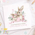 Square greeting card showing the mothers day card design