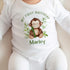 Personalised Safari First Birthday T-Shirt Sleepsuit or Vest Perfect for Babys Special Day
