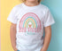 Personalised Big Middle and Little Sister Rainbow Cotton T-Shirts - Ideal Gift for New Siblings Pregnancy Announcement