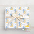Personalised Duck Wrapping Paper | Baby Boy 1st Birthday Wrap