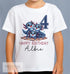 Personalised Axolotl Birthday T-Shirt for Any Age - Cotton White Top with Blue Design