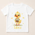 Children's clothing with the easter chick t-shirt design
