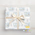 Personalised Birthday Wrap - Custom Name Blue Duck First Birthday Paper Roll