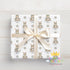 Personalised Christmas Wrapping Paper – Custom Bunny Rabbit Wrap With Name