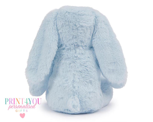 Personalised First Birthday Bunny, Soft Toy Rabbit, Various Colours, 1st Birthday Gift Girl Teddy. Baby Girl Keepsake, Personalised Soft Toy