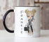 Personalised Girls Mug – Fashion Girl Handbag Design – Custom Coffee Cup Gift
