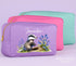 Personalised Badger Makeup Accessory Bag Versatile Wash Bag Pencil Case or Nappy Pouch in Mint Pink or Purple Premium Quality Finish