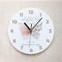 Personalised Childrens Acrylic Clock with Blush Butterfly Design Positivity Quote Perfect Gift for Girls 24.5cm Wide