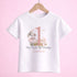 Children's clothing with the 1st birthday outfit bunny design design