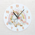 Personalised Unicorn Rainbow Acrylic Clock for Kids - Ideal New Baby Gift 24.5cm Wides