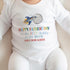 First Father’s Day Baby Gift – Personalised Rocket & Moon Bodysuit, Vest, Bib or T-Shirt – DTG Printed Soft Cotton