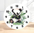 Personalised Acrylic Panda Bear Clock for Kids Ideal Birthday Gift 24.5cm Wide