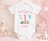 Personalised 1st Birthday Pyjamas – Pink Striped Under The Sea PJs For Girls