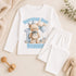 Personalised Birthday Pyjamas – Blue Teddy Bear 1st Birthday Clothes With Custom Name - 6-12 months