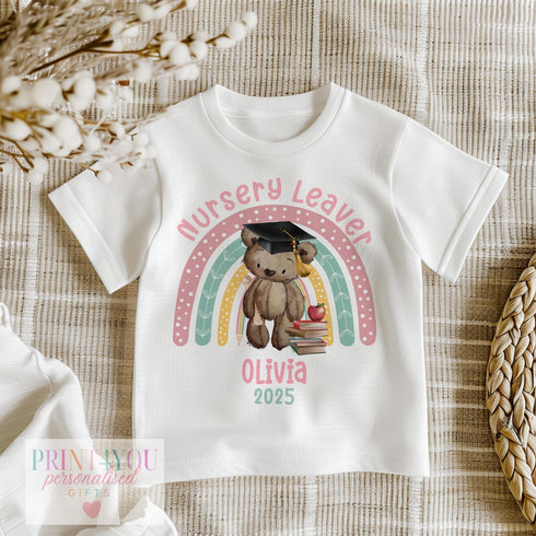 Nursery Leaver T – Shirt – Personalised Cotton Graduation Shirt – Kids Milestone Tee 2025 - 6-12 months T-shirt