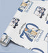 Personalised Golf Wrapping Paper, Custom Name Age Gift For Men