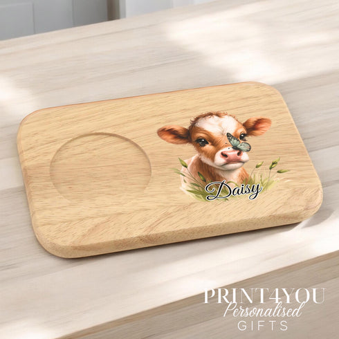 Personalised Cow Gifts – Cow with Butterfly Mug, Cushion, Coaster, Tote Bag, Gift Box & More
