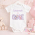 Personalised 1st Birthday Outfit – Purple Dinosaur Cake Smash Baby Girl Top