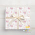 Personalised Birthday Wrapping Paper – Custom Name & Age Pink Pastel Gift Wrap