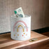 Personalised Rainbow Money Box – Custom Name Ceramic Piggy Bank for Kids Savings - Yes please