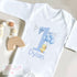 Personalised First Birthday Outfit – Soft Cotton Babywear Blue Balloon Set