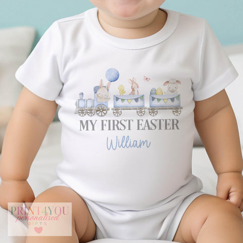 Easter Babygrow, Babies 1st Easter, My First Easter, First Easter sleepsuit, New baby gift, Easter baby outfit, Hoppy Bunny Rabbit
