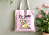 Personalised Duck Tote Bag Funny Gift, My Ducks Not In A Row Bag - White
