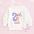 Personalised 2nd Birthday Bunny Jumper or T – Shirt – Girls Second Birthday Outfit with Name - 6-12m