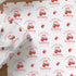 Personalised strawberry first birthday wrapping paper with custom name for baby girl 1st birthday gifts.