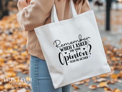 Sarcastic Quote Reusable Cotton Tote Bag 100 White Cotton Shopping Bag Funny Gift for Girls